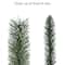 7.5ft. Pre-Lit Snowy Silverton Slim Pine Artificial Christmas Tree, Dual-Color LED Lights